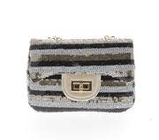 Stripe Sequin Purse