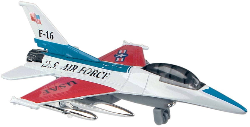Die Cast Air Force Fliers, Pull Back Action - Toy Planes