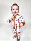 Varsity Football Flags  - LS Convertible Zip PJs