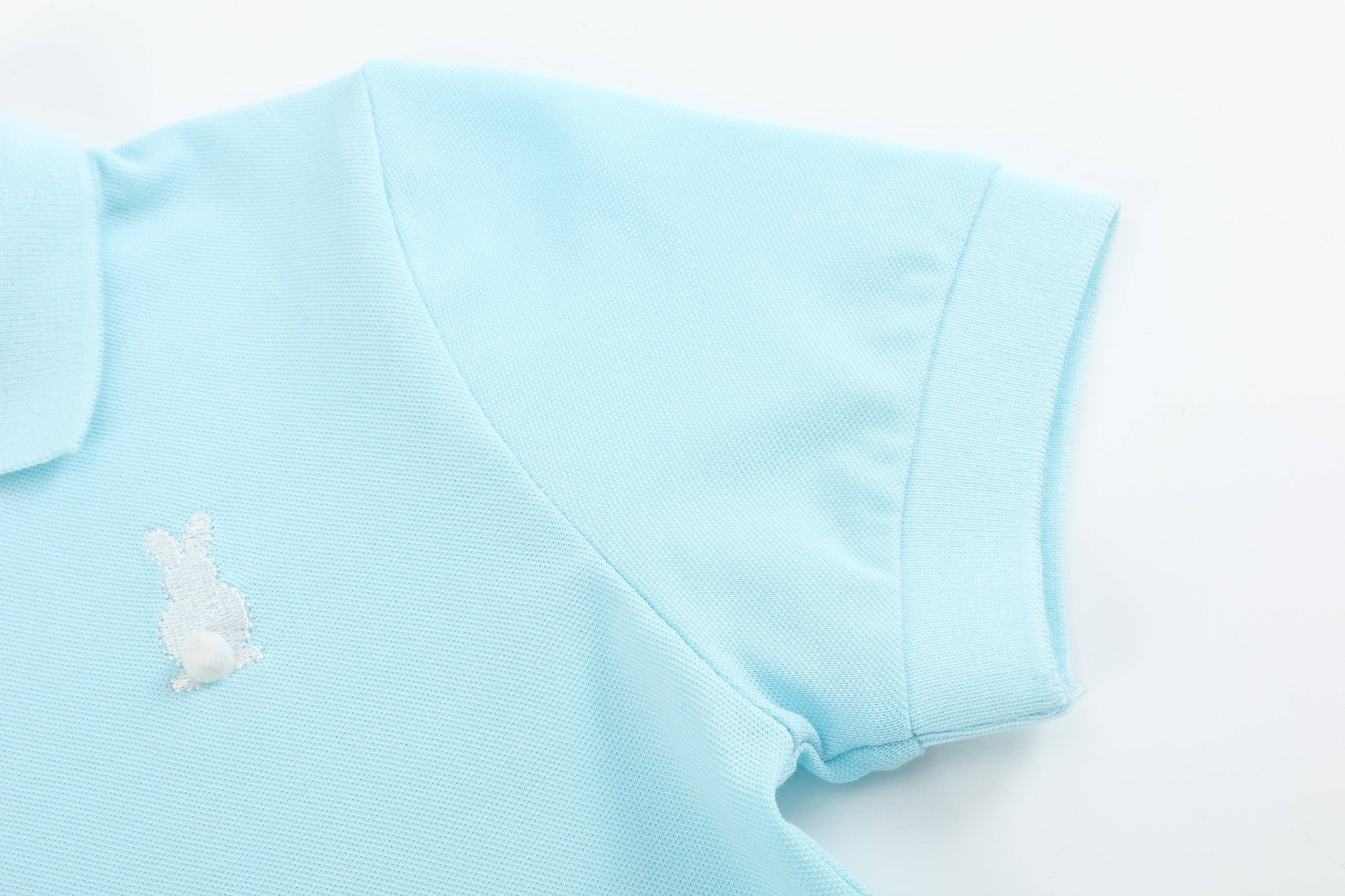 Light Blue Easter Bunny Polo Shirt