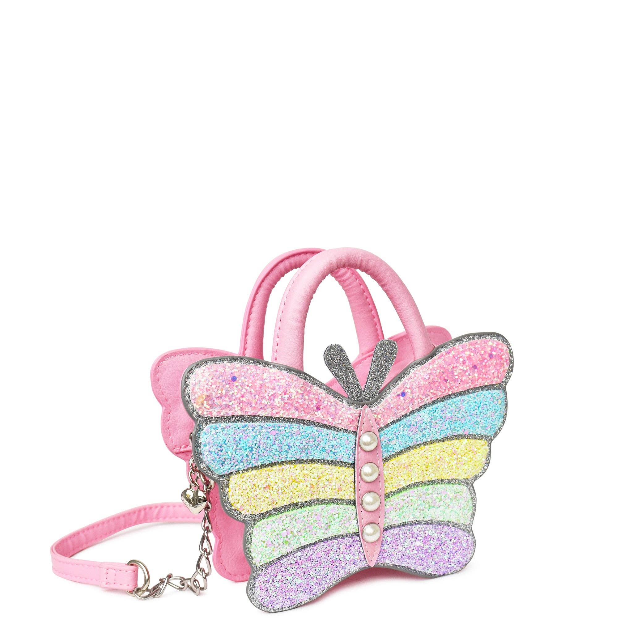 Butterfly Glitter Crossbody Bag