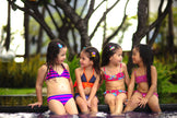 Wonderful Whales Kids  Hair Clips- Ocean Blue and Pink