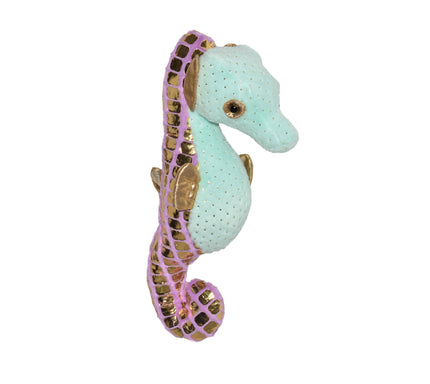 Foilkins Seahorse Green Stuffed Animal 12