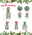 Plush Santa - Super-Soft Plush - Green Octopus Stuffed Animal