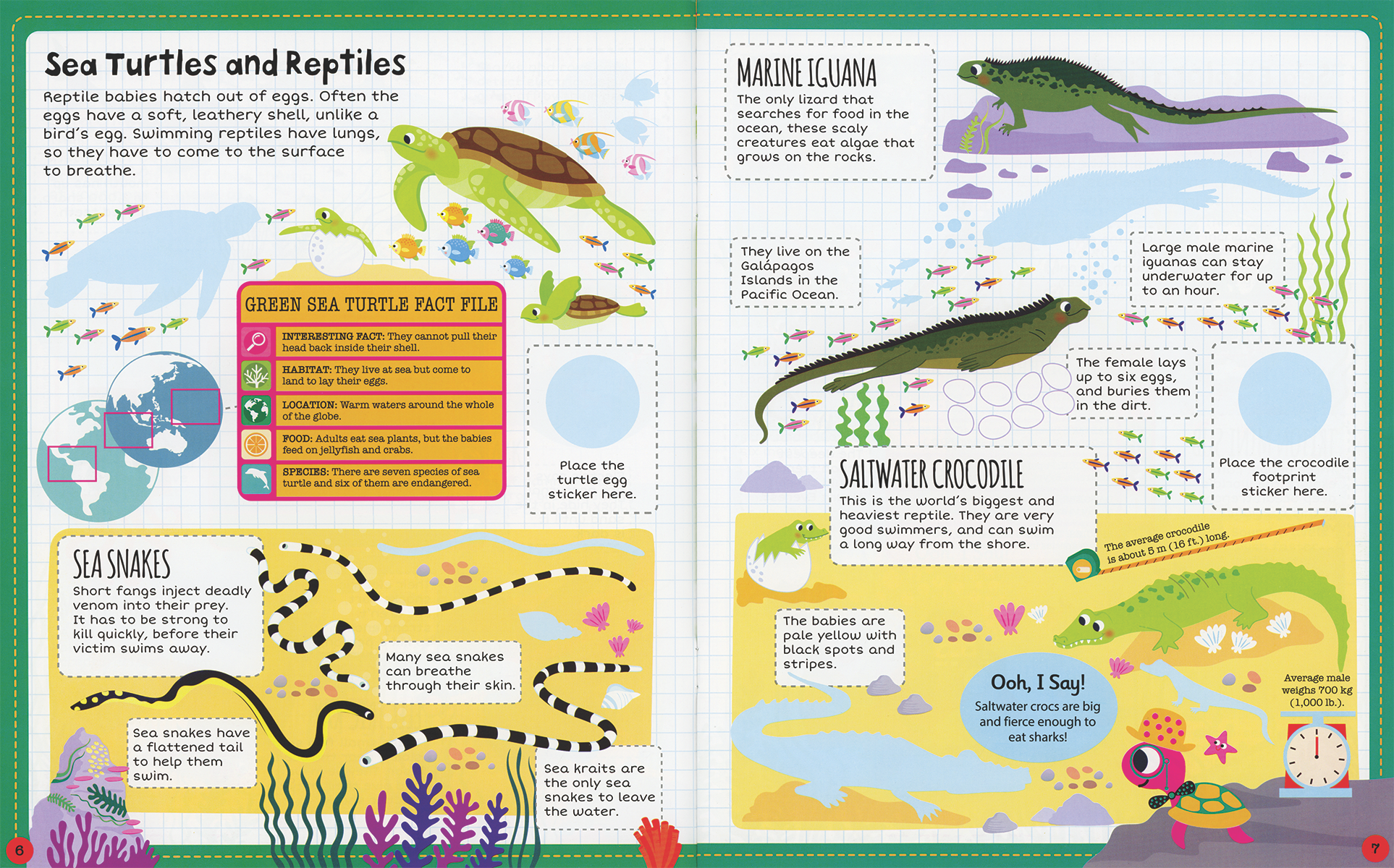Ocean, Sticker Facts Sticker Book