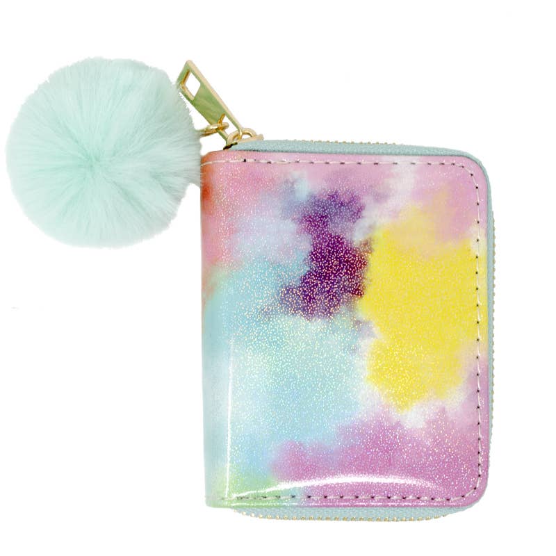 Shiny Tie Dye Wallet for Kids