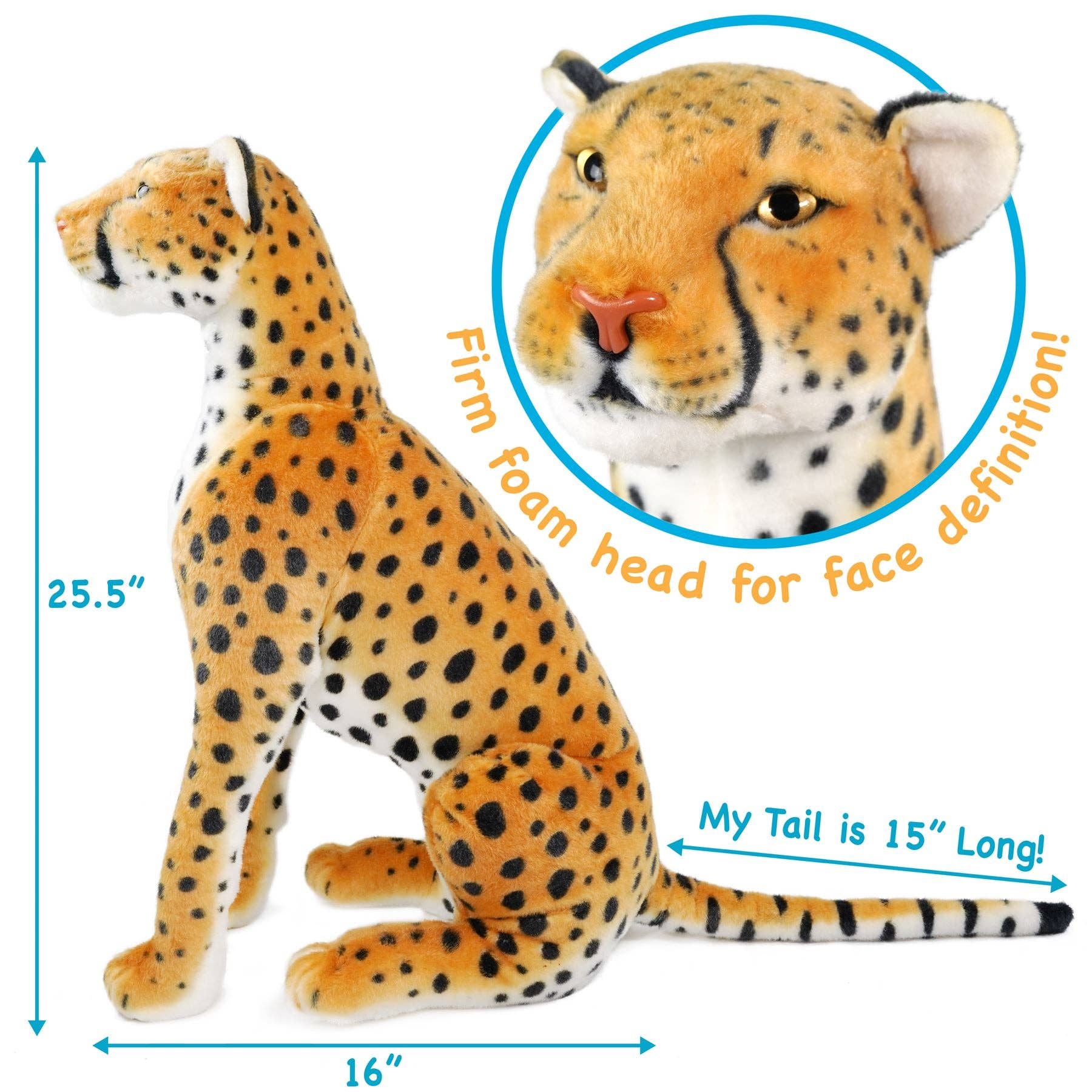 Cecil The Cheetah | 26 Inch Stuffed Animal Plush