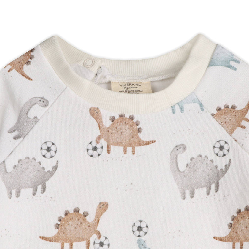 Soccer Dino Baby Jogger & Pants Set (Organic Cotton)