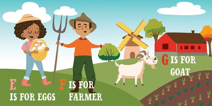 F is for Farm - Kids' Educational Board Book