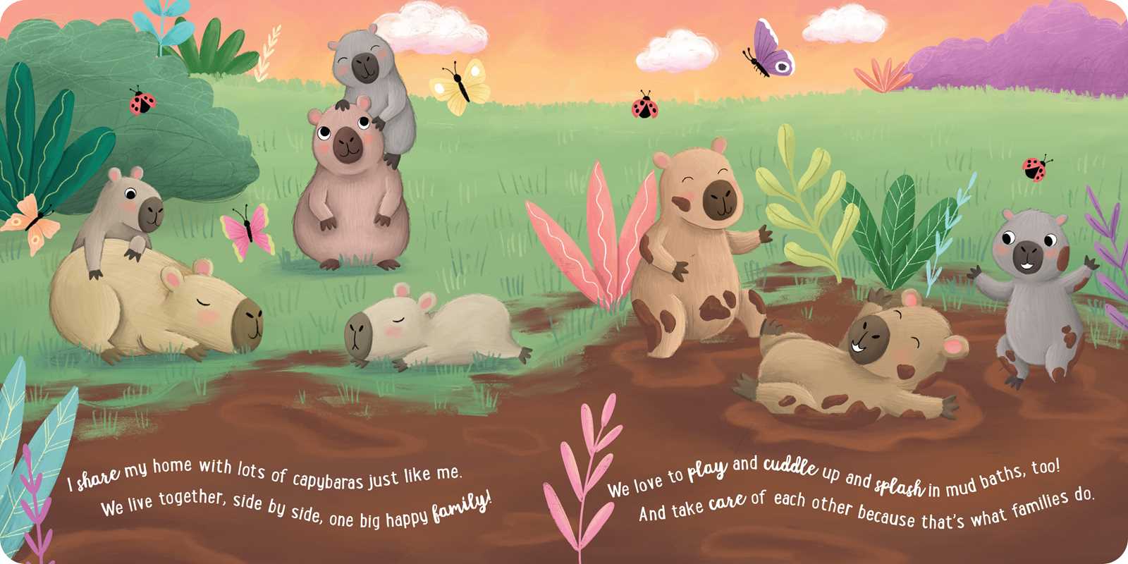 I Love Being a Capybara: Padded Board Book