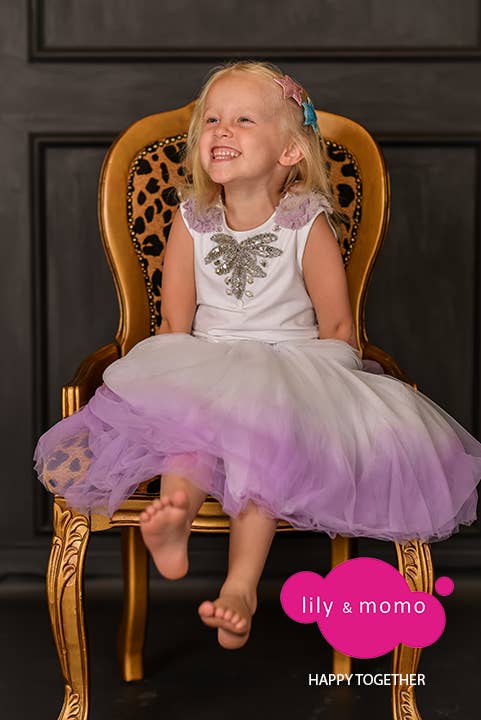 Frilly Fancy Rose Trio Kids Hair Clips- Pretty Pastels