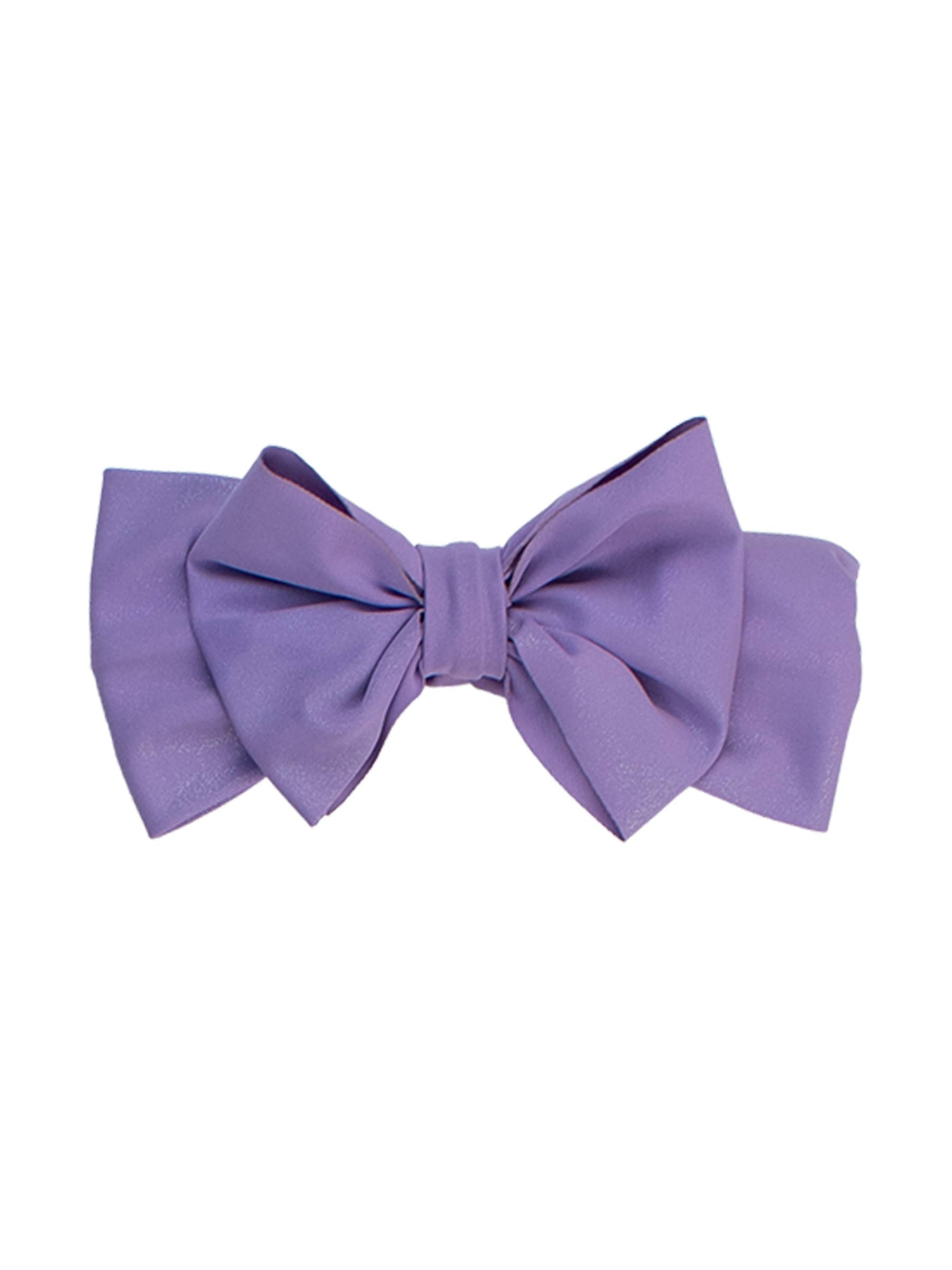 Girls Wisteria Purple Shimmer Swim + Active Bow Headband