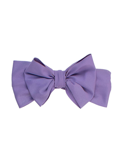 Girls Wisteria Purple Shimmer Swim + Active Bow Headband