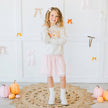 Pumpkin Embroidered Bow Clip - Hair Bows - Hair Accessories