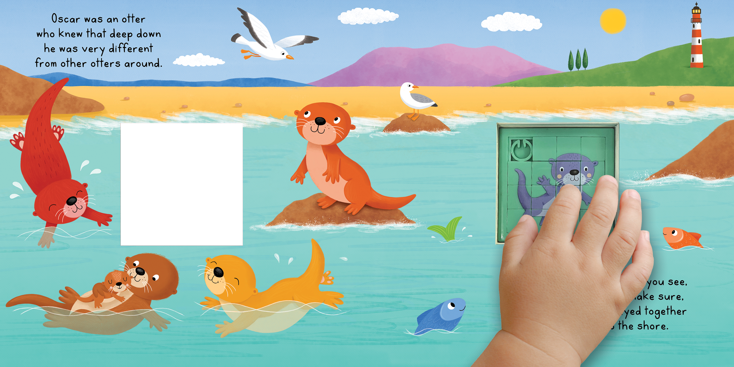 Like No Otter - Touch and Play Fidget Puzzle Slider Board Book