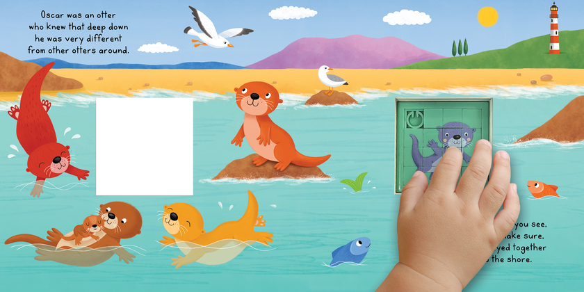 Like No Otter - Touch and Play Fidget Puzzle Slider Board Book