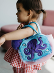 Plush Animal Set with Purse -  Octopus