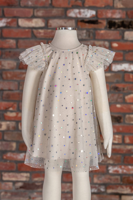 Sparkle Cap-Sleeve Dress SD0086
