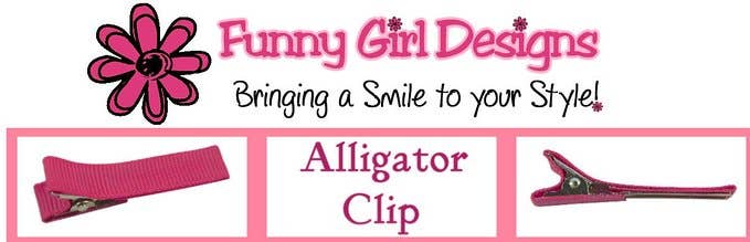 Embroidered Christmas Hair Bow- Assorted