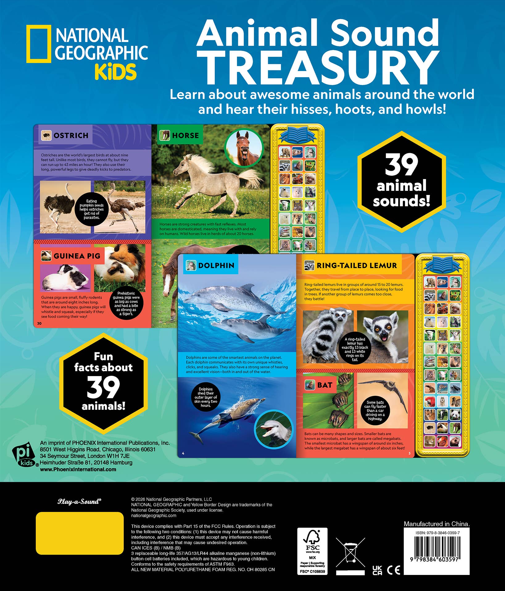 National Geographic Kids: Animal Sound Treasury Book