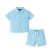 Infant Buttondown & Short Set | Bel Air Blue