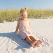 Pink Daisy Ribbed Bamboo Sundress