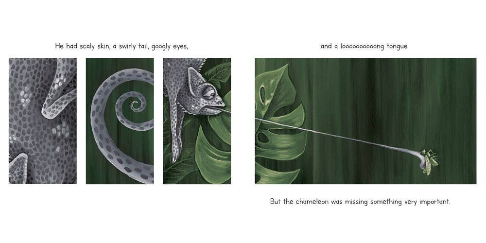 The Chameleon's True Colors Hardcover Book