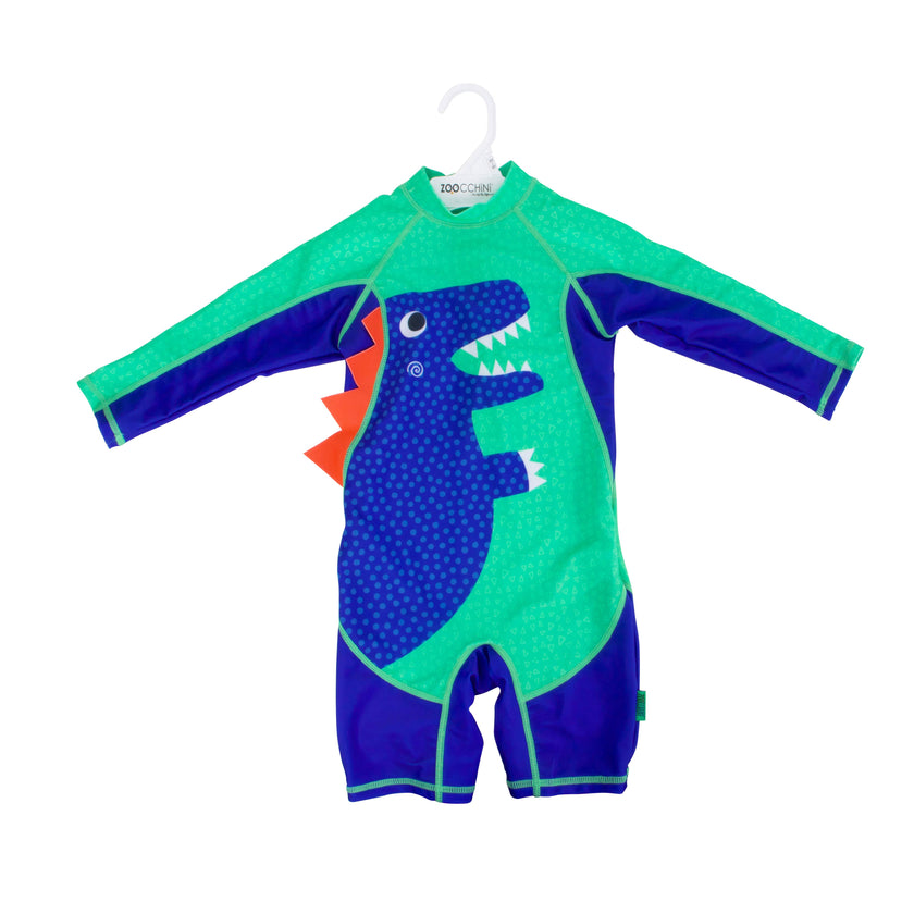 Baby Rashguard One Piece Swimsuit - Devin the Dino