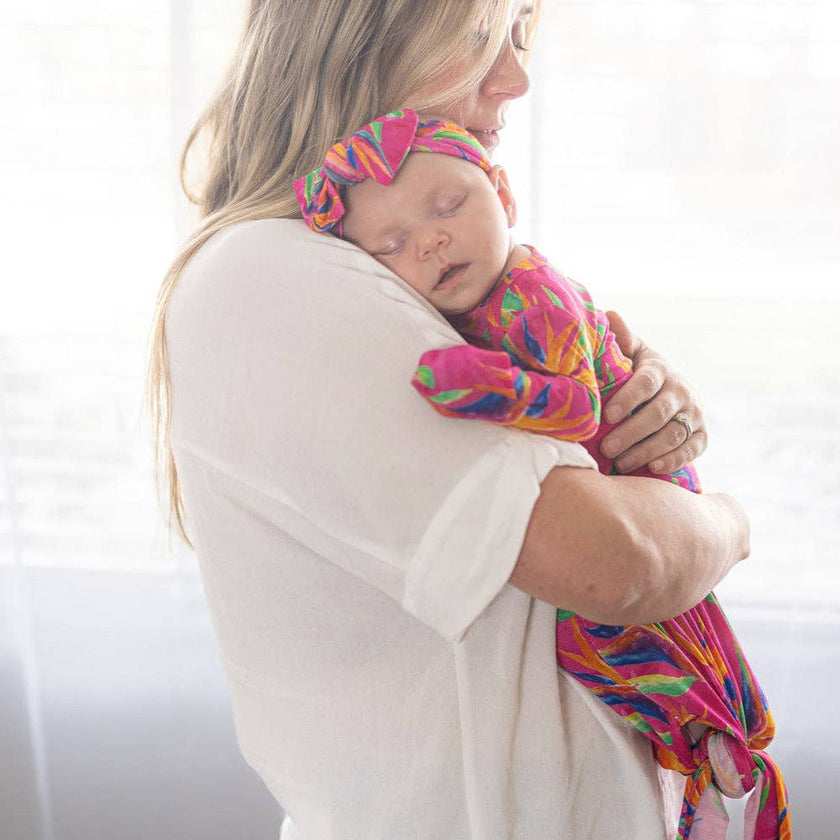 Bird of Paradise Newborn Bamboo Knotted Gown