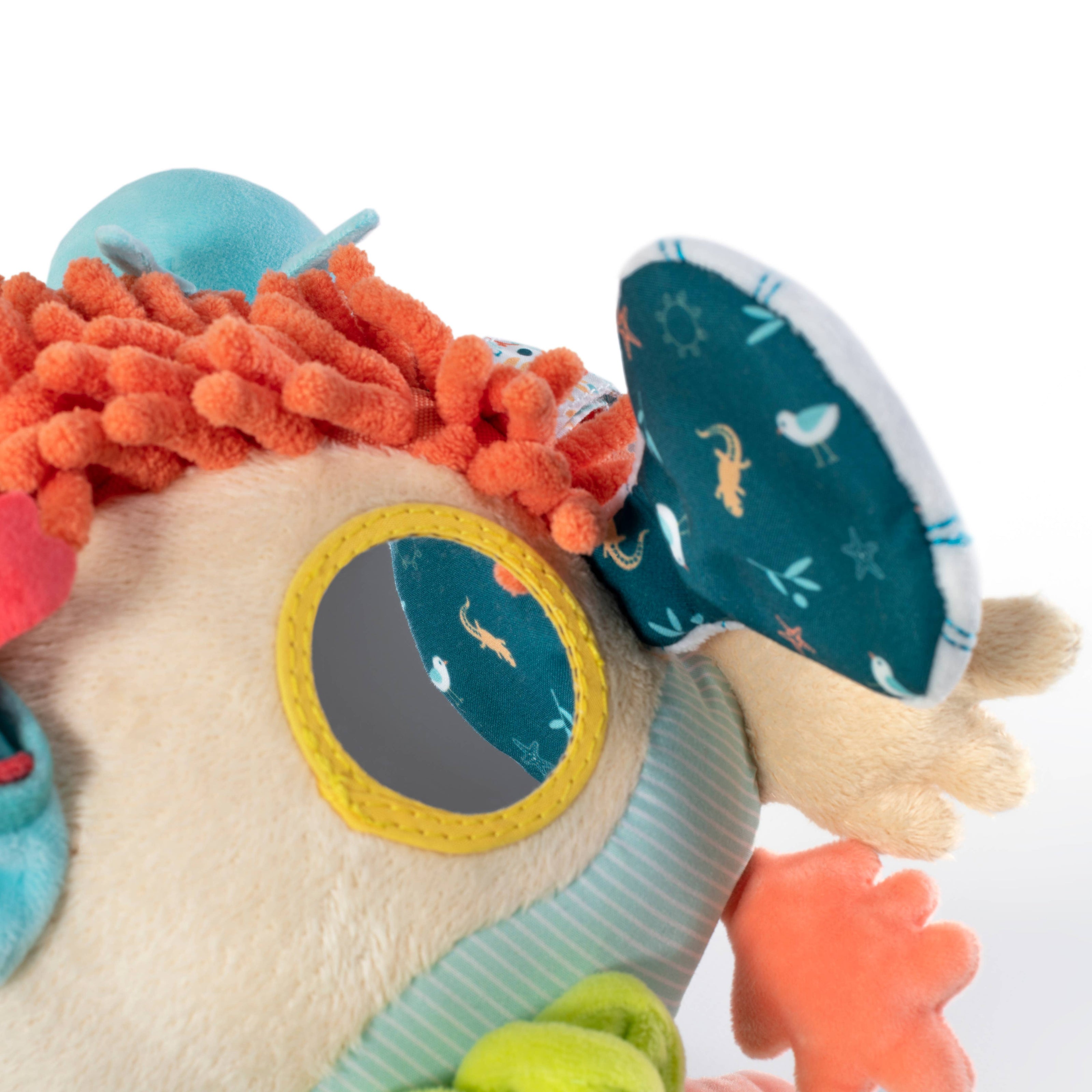 Sensorial Reef Toy with Removable Baby Octopus Rattle
