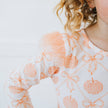 Pumpkin Bow Trellis Long Sleeve Tutu Dress - Kids Clothing
