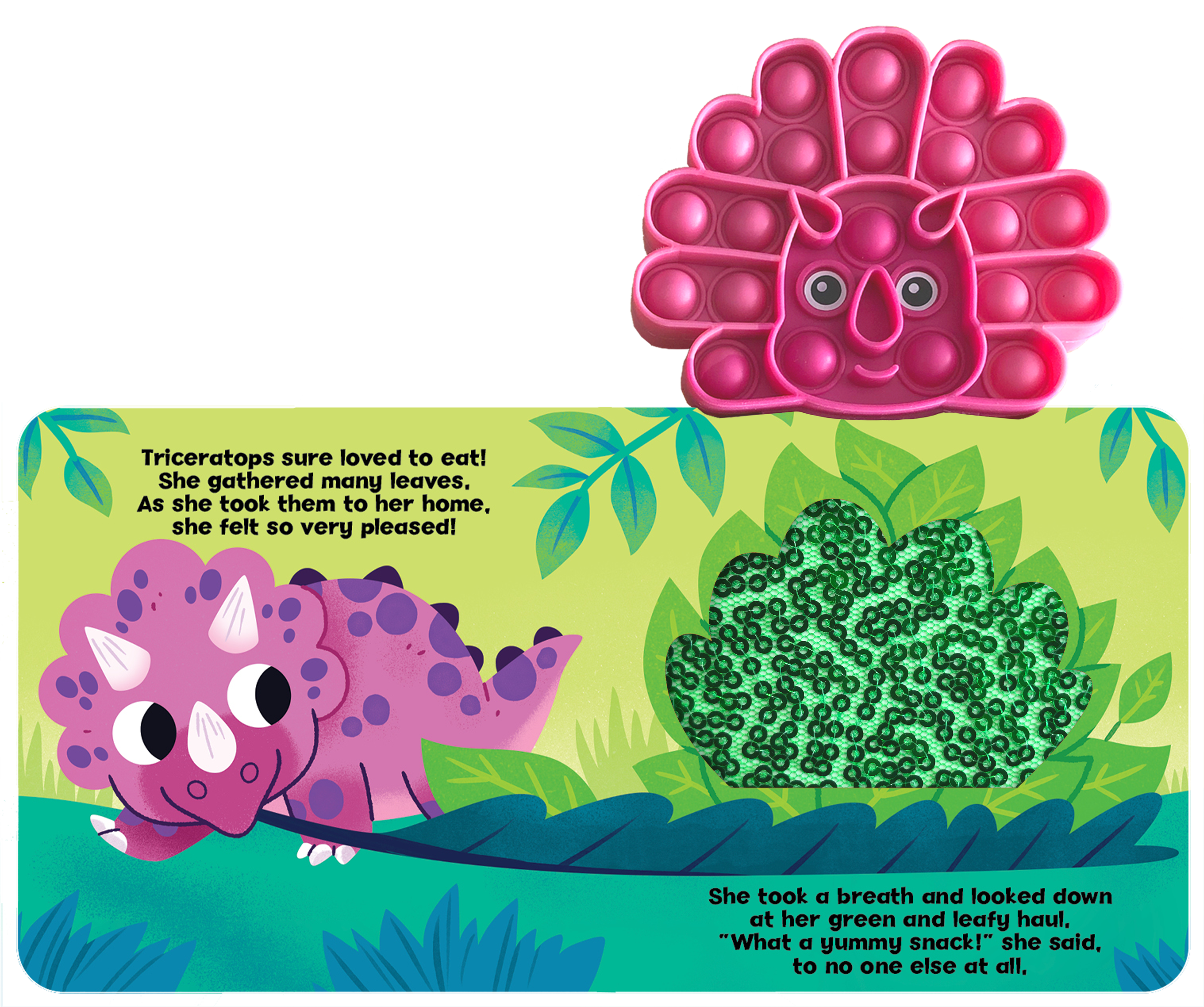 Little Triceratops - Your Sensory Fidget Friend Board Book