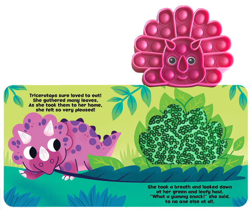 Little Triceratops - Your Sensory Fidget Friend Board Book