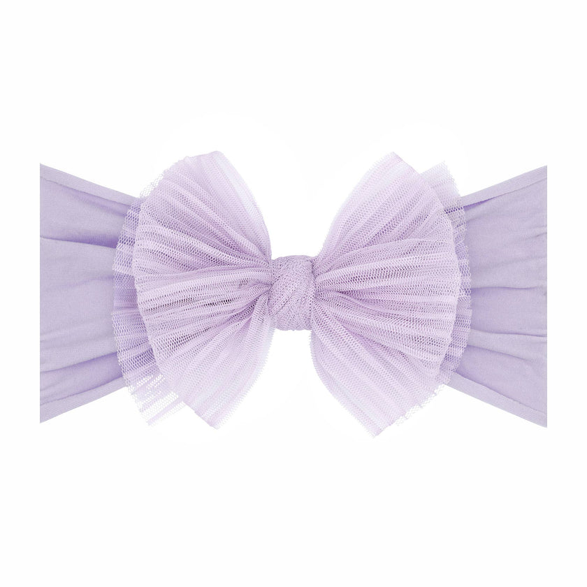 Baby Bling® Tulle FAB® soft nylon headband with tulle bow