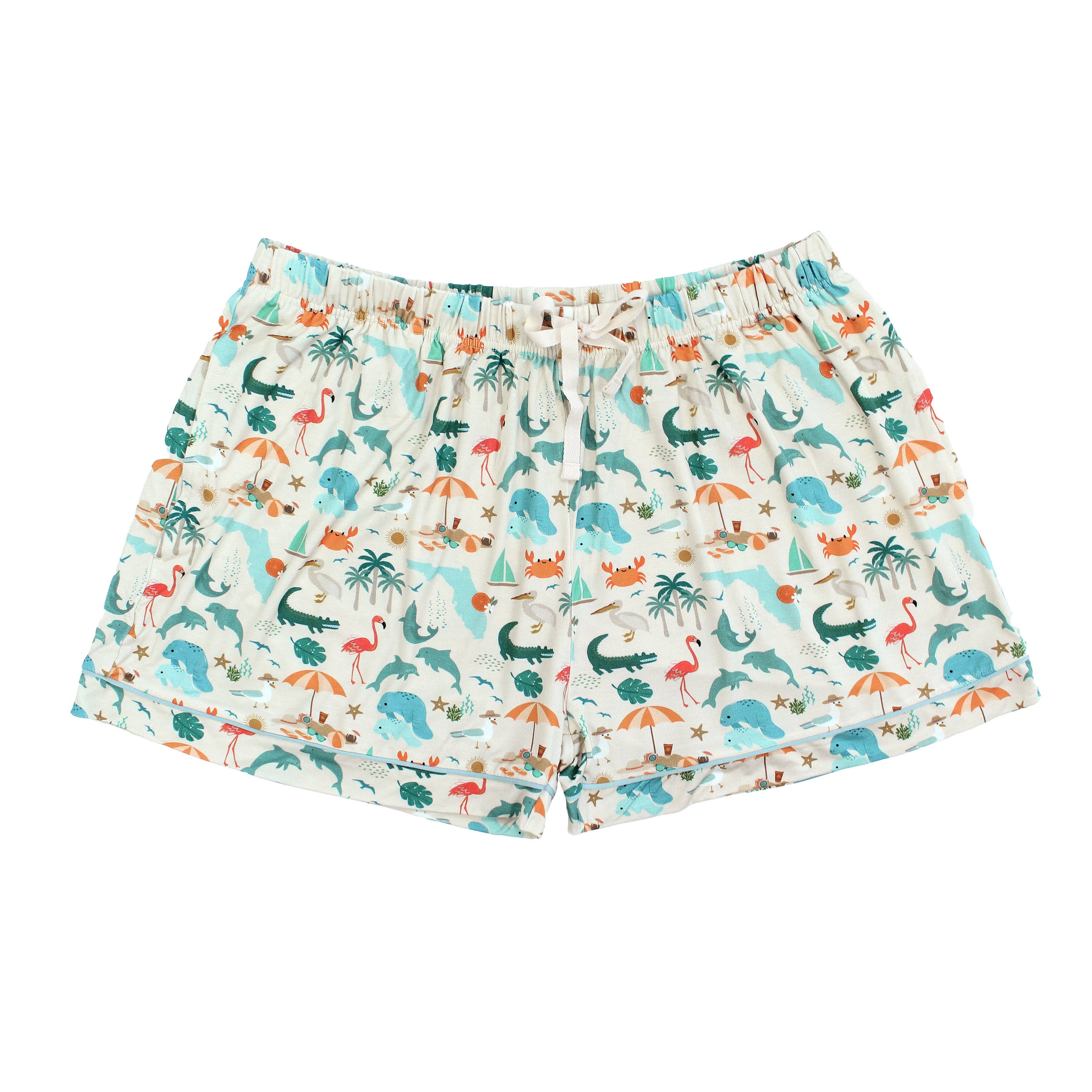 Explore Florida Souvenir Adult Bamboo Pajamas Women's Shorts