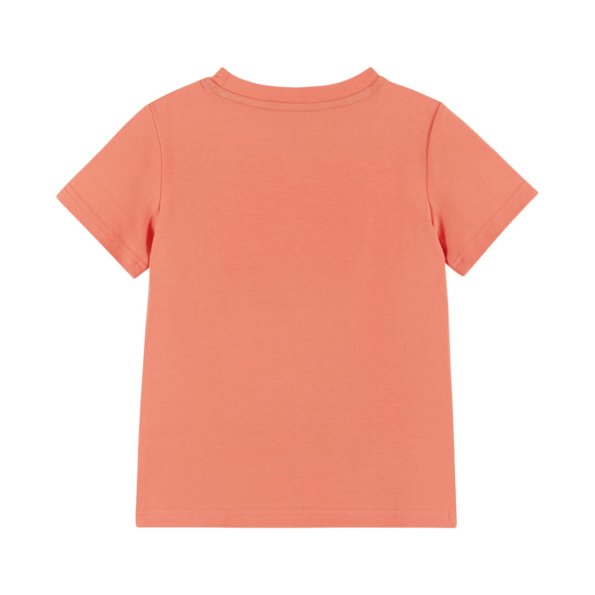 Boys Toddler Short Sleeve Red/Orange Shark Graphic Tee Shirt
