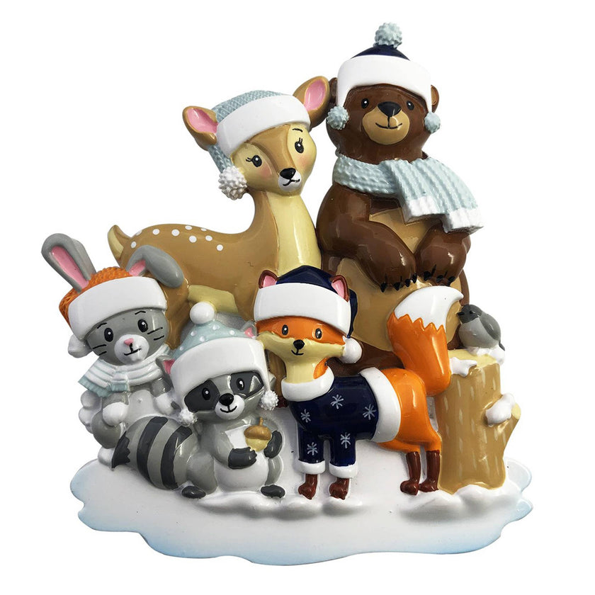 Woodland Family Personalized Christmas Ornament