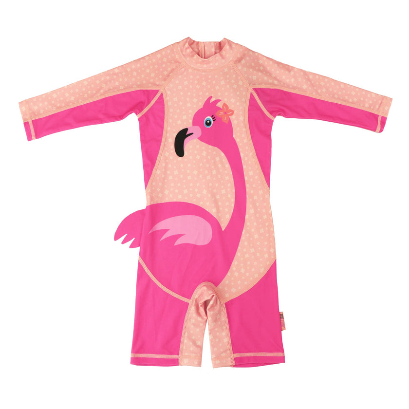 Rash Guard 1-Pc Swimsuit - Franny the Flamingo