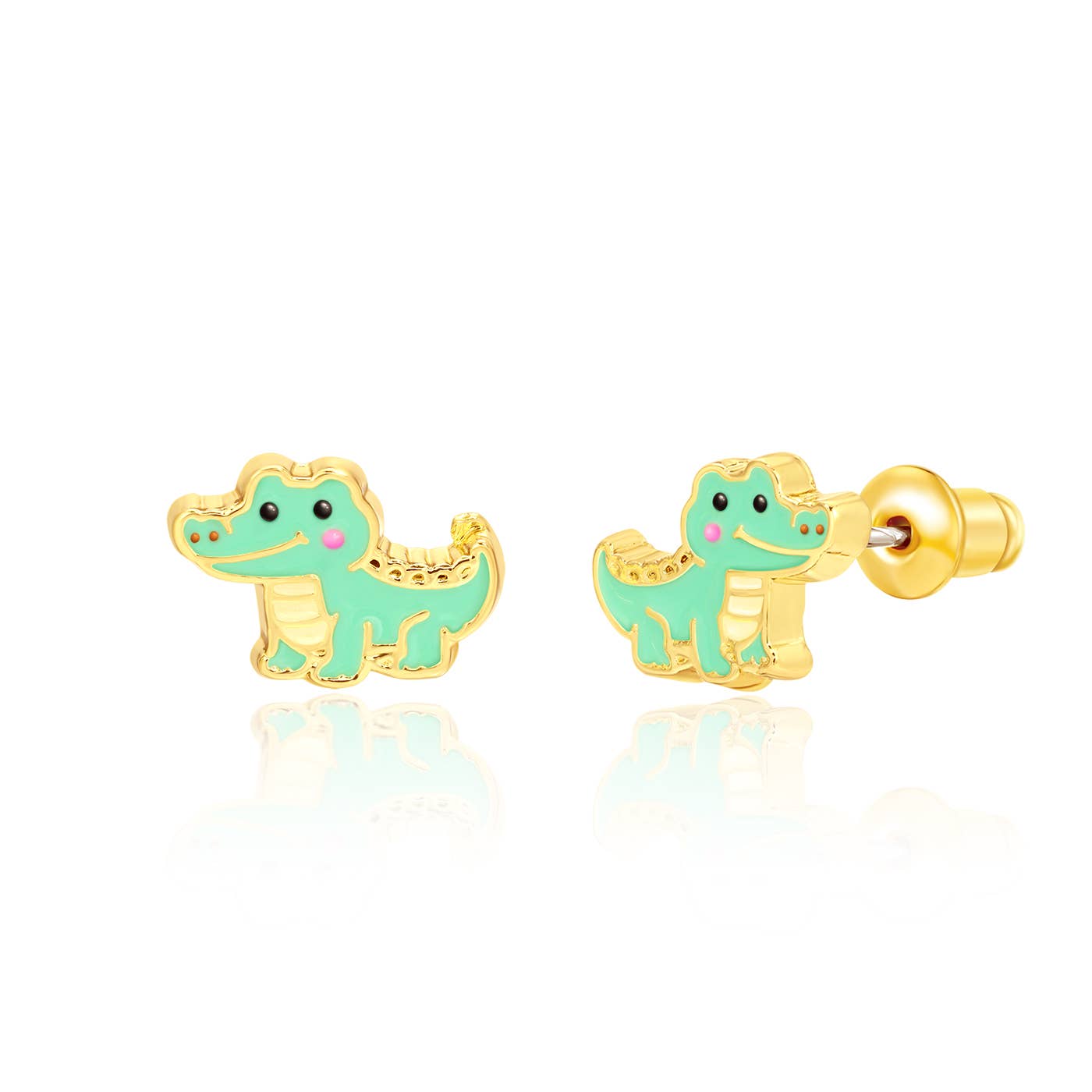 After Awhile, Crocodile | Cutie Stud Earrings for Girls