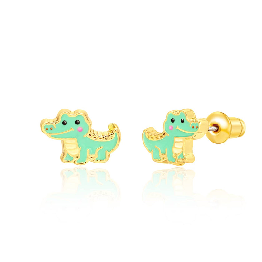 After Awhile, Crocodile | Cutie Stud Earrings for Girls