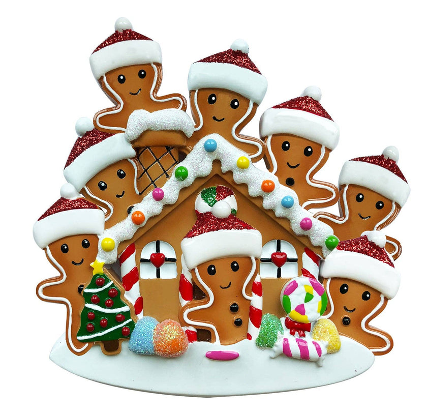 Gingerbread House Family Personalized Ornament