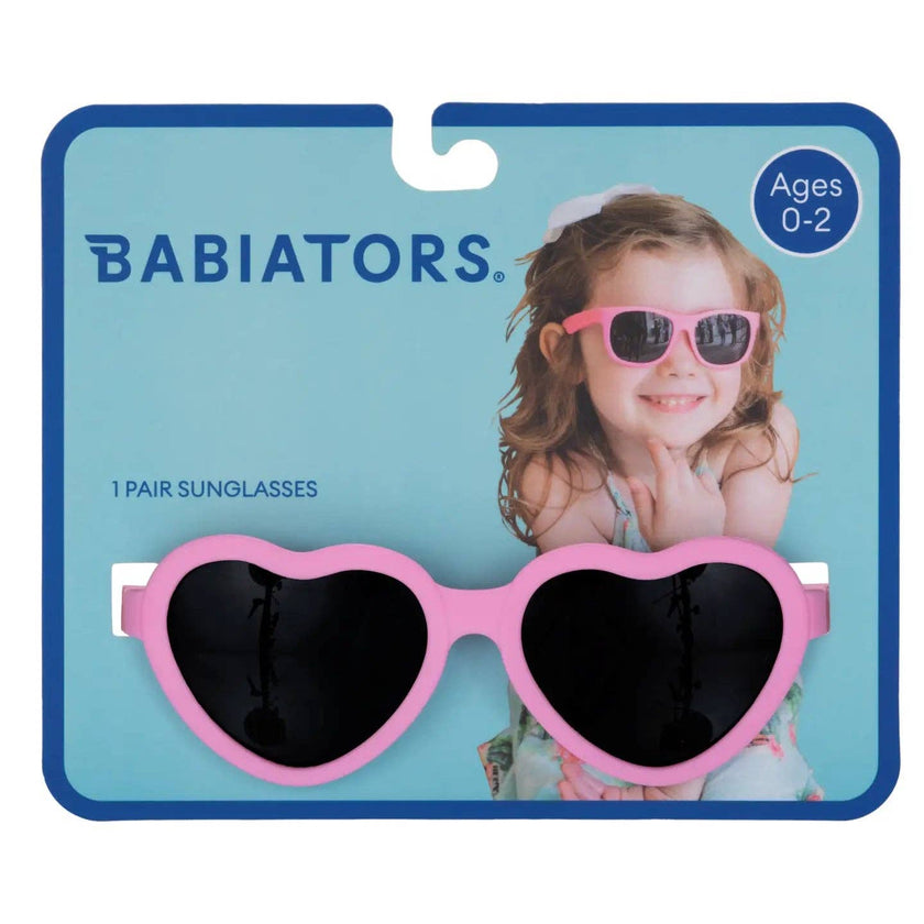 Pink Heart Shaped Kids Sunglasses