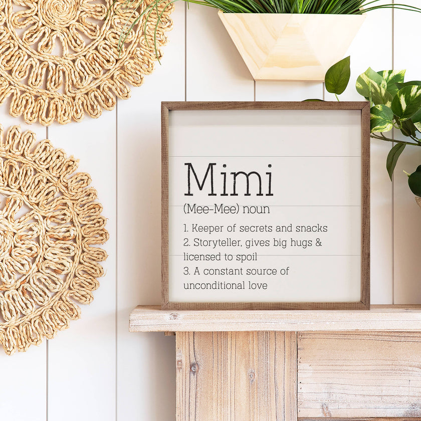 Mimi Definition Sign