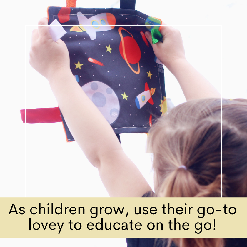 Space Moon Stars Planets & Rockets NASA Crinkle Toy 8