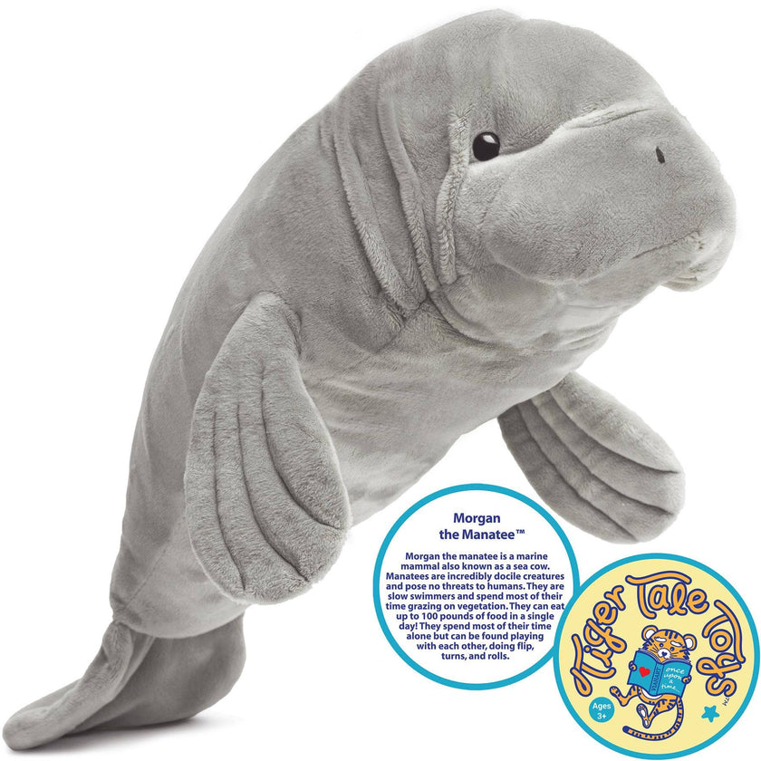 Morgan The Manatee | 21 Inch Stuffed Animal Plush | By Tiger