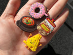 Yummy food Fries Fast Food Donuts Popcorn Bubble tea Ramen Taco watermelon and more Shoe Charms Julies Decal