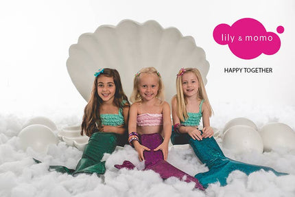Tulle Mermaid Hair Clip- Ocean Blue