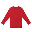 Adult Christmas Red Unisex Bamboo Long Sleeve Shirt