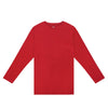 Adult Christmas Red Unisex Bamboo Long Sleeve Shirt