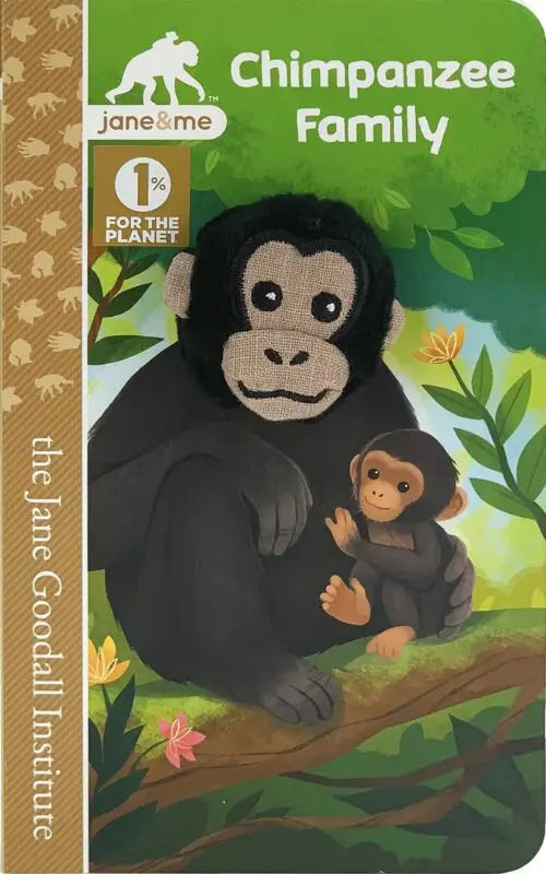 Finger Puppet Board Book- Chimpanzee Family